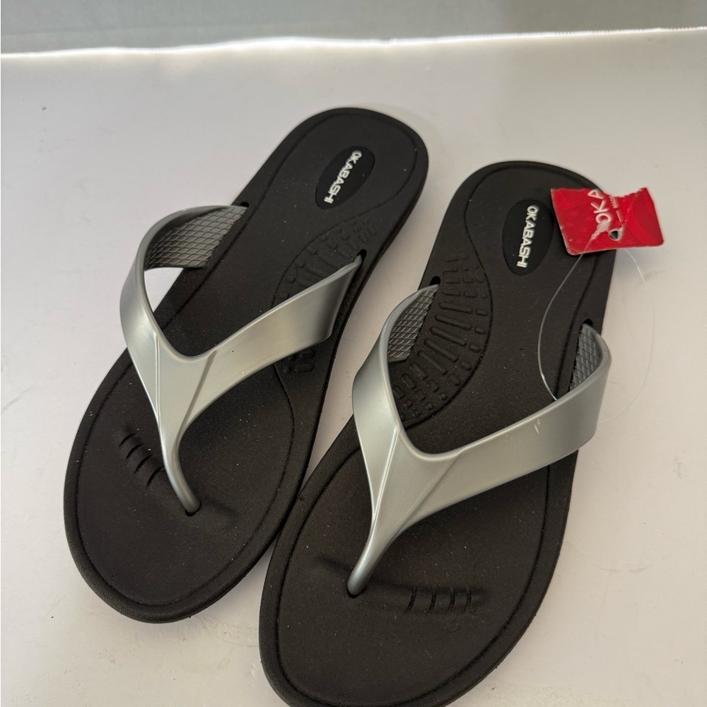 Okabashi Black and Silver Women's Sandals